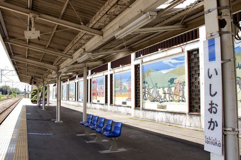 常磐線石岡駅ホーム
